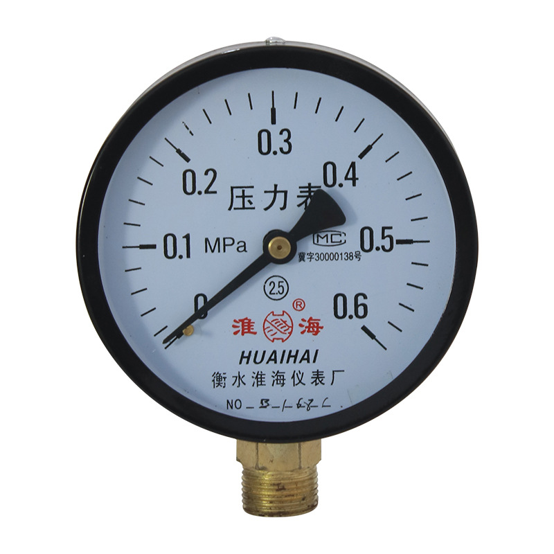 昱阳自来水压力表真空负压压力表不锈钢压力表 -0.1-60mpa压力表