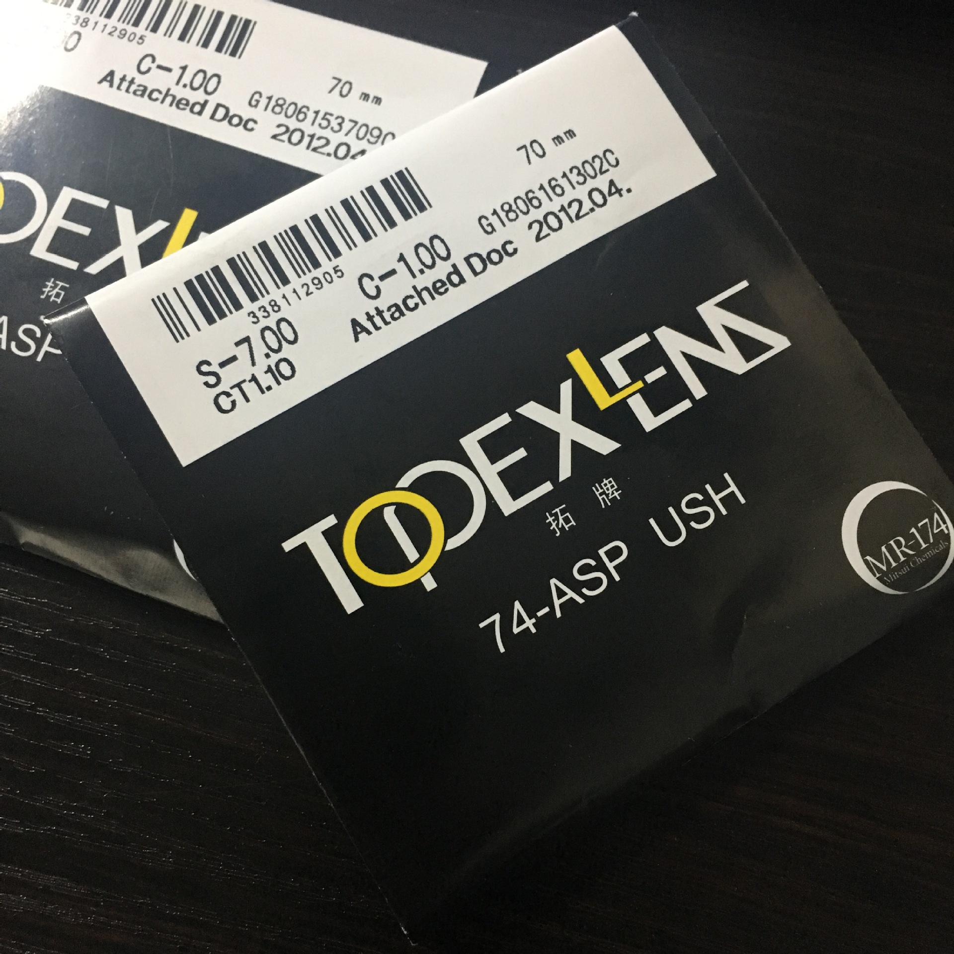 174拓牌凯米韩国超发水膜树脂镜片