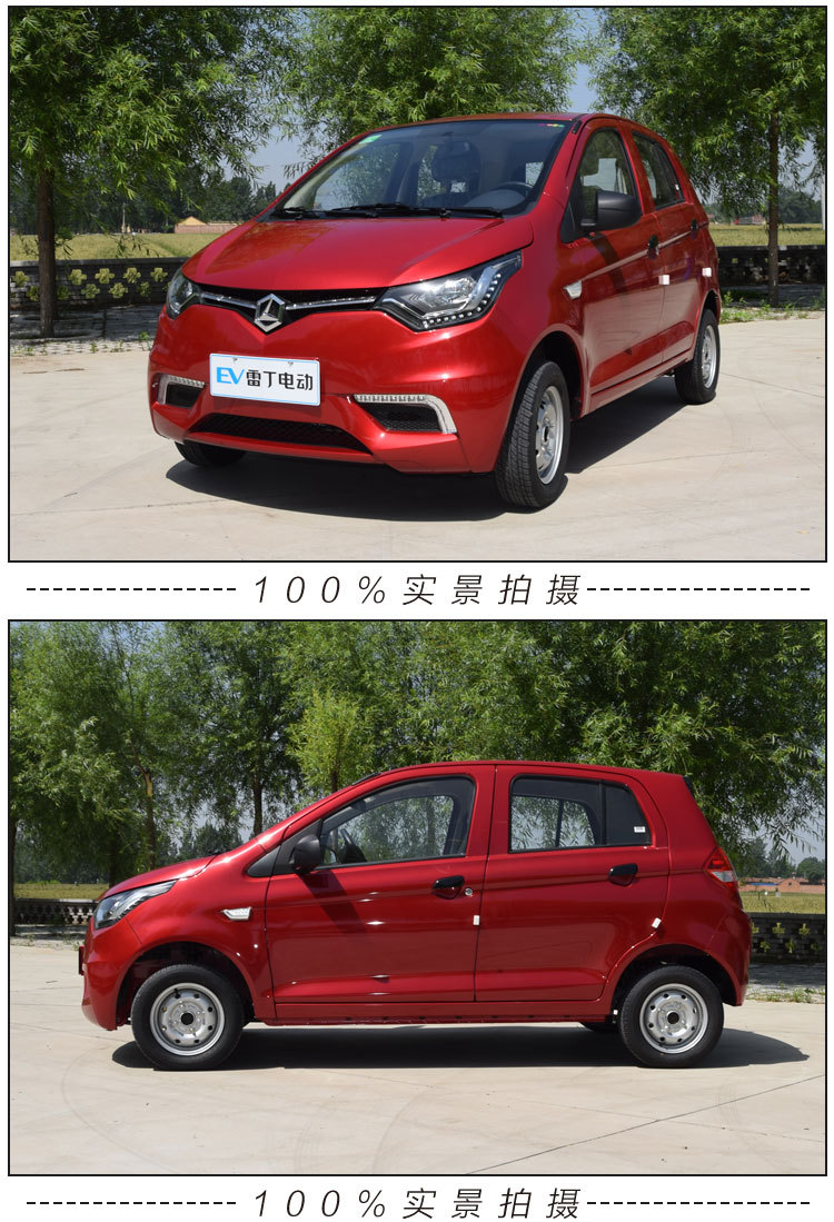 雷丁d70电动四轮车成人电动汽车轿车油电两用代步车新能源观光车