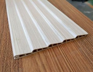 同色包覆装饰木塑板 五百叶 三百叶 三元板 英伦板 双凹板等