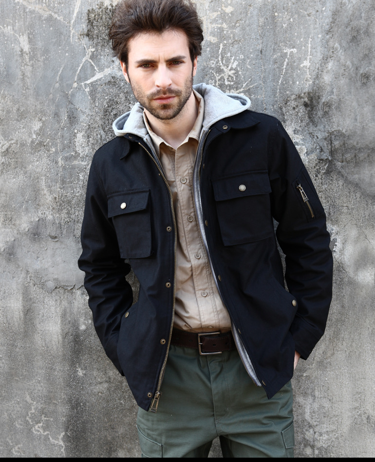 原创旅行者m65连帽战地工装夹克 军迷欧美风男外套 秋冬正品