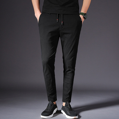 =新款男式休闲裤 韩版修身男长裤学生 弹力小脚休闲裤青年潮流男