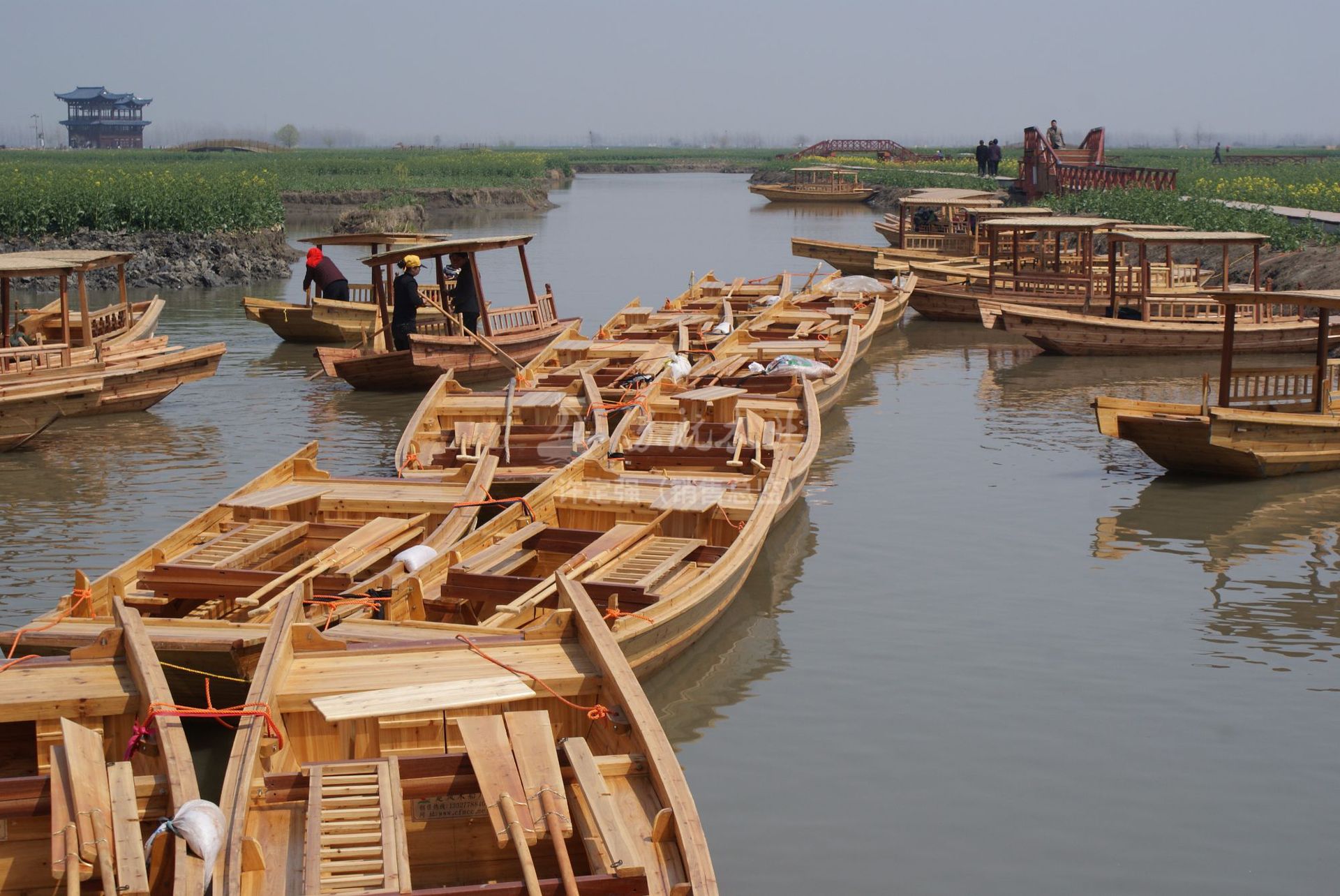 苏航厂家定制3米手划农用木船杉木清洁船钓鱼捕鱼木头船