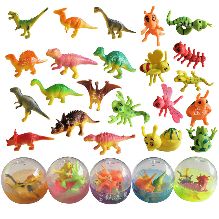 厂家直销仿真小恐龙模型实心幼崽恐龙玩具套装 儿童动物玩具赠品