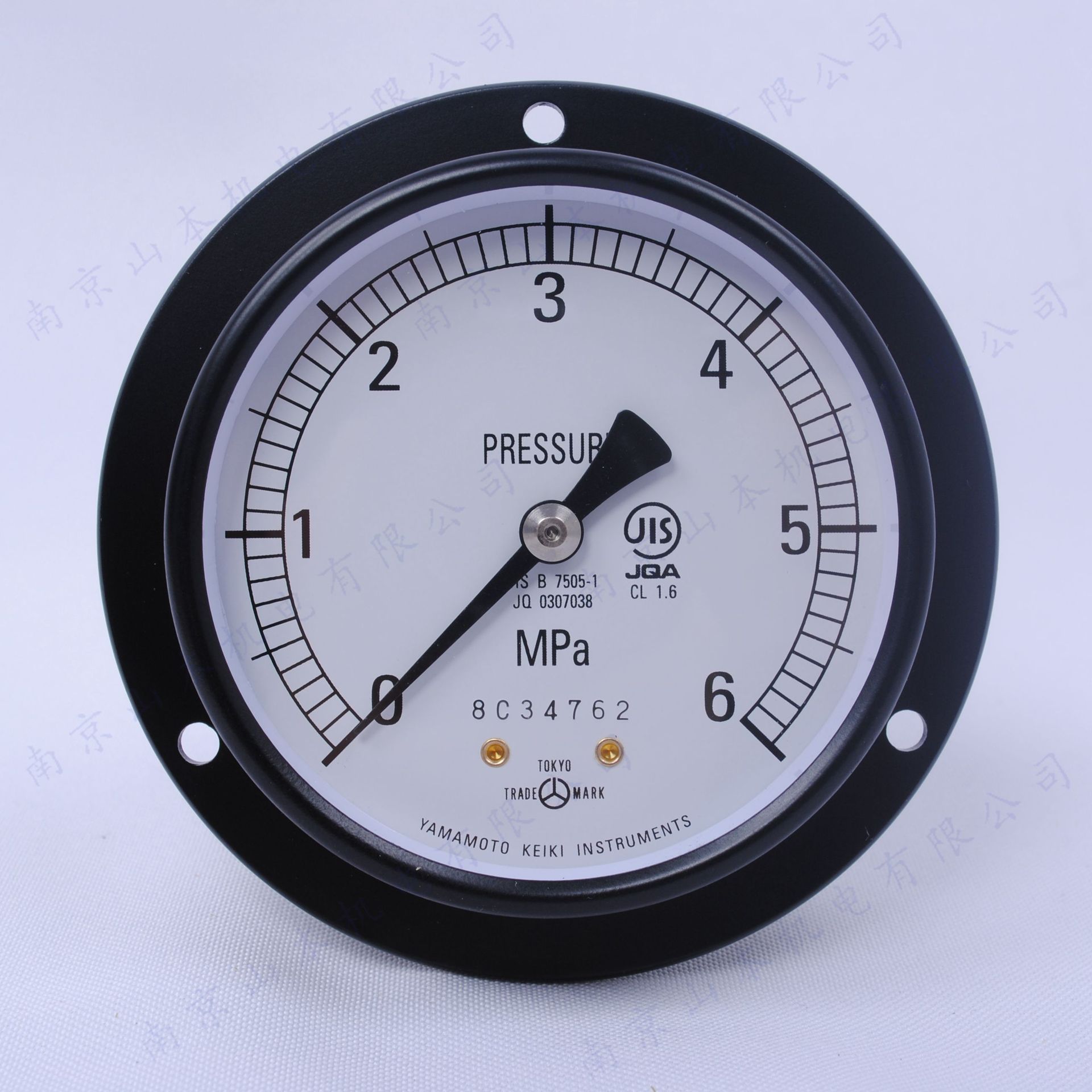 山本计器压力表0-6mpa 直径75yamamoto keiki