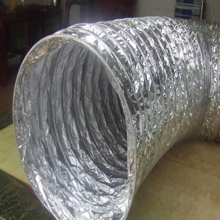 批发空调通风软管 铝箔保温伸缩软管 耐高温防火铝箔加厚软管