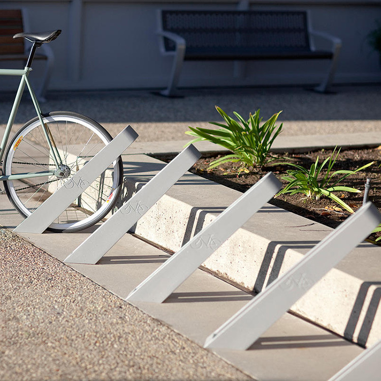 自行车停放架定制卡位式架锁车柱户外停车架公共场所单车架