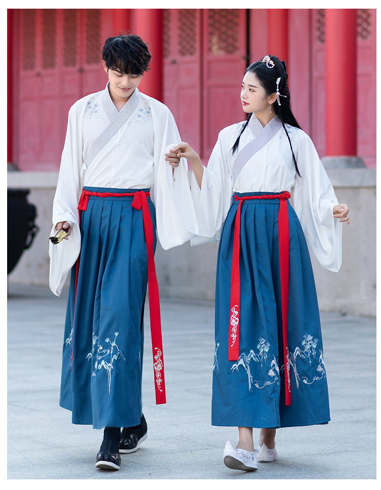 5983流烟 未央 秋冬传统汉服男女款鹤氅衣裳绣花刺绣非古装