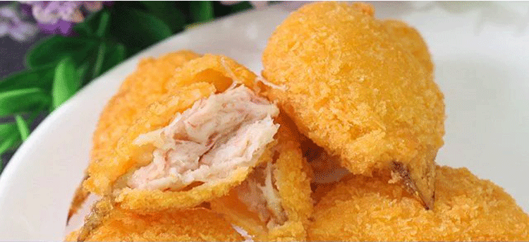 京鲁远洋 芙蓉蟹爪 黄金蟹钳900g/盒 油炸速食即食半成品冷冻食品