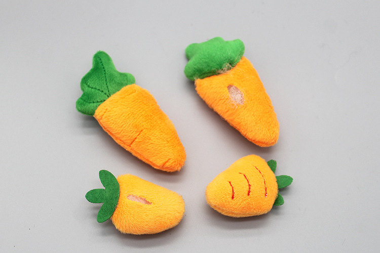 新品布艺材料大小款胡萝卜配件diy手工配件饰品儿童发夹发绳