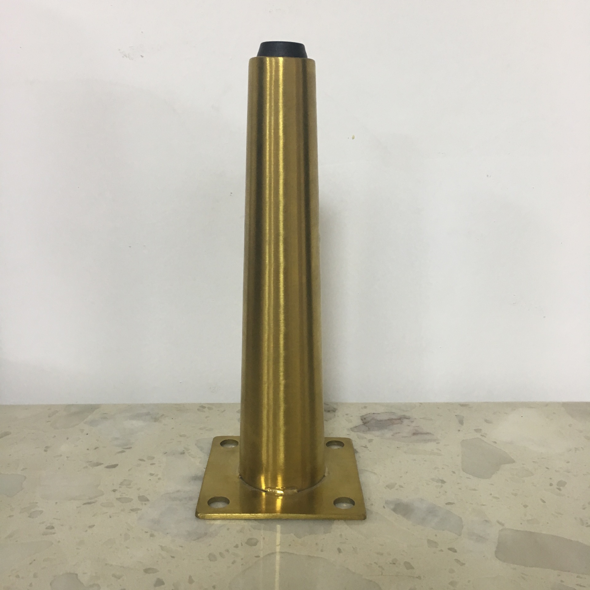 家具五金配件 不锈钢镀钛金锥型沙发脚 简约时尚金属支撑脚定制