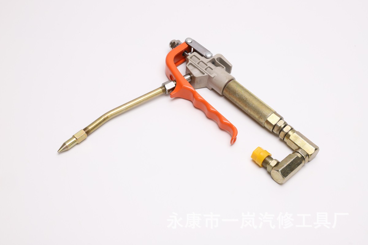 高档铝合金万向黄油枪把 铝铁气动黄油枪头 气动注油器枪把批发