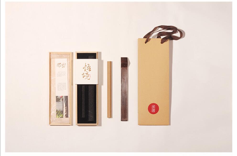 佛香檀香包装盒定做 西藏天然线香礼品盒设计生产 汕头檀香包装厂