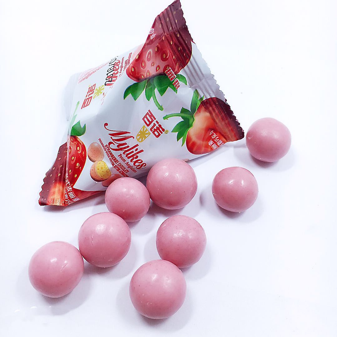 百诺 麦丽素 巧克力草莓甜橙味 休闲巧克力食品 1件5斤