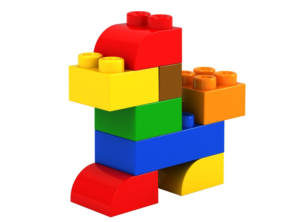 儿童益智积木玩具 创意儿童益智积木35pcs(小椭圆形桶) 益智积木