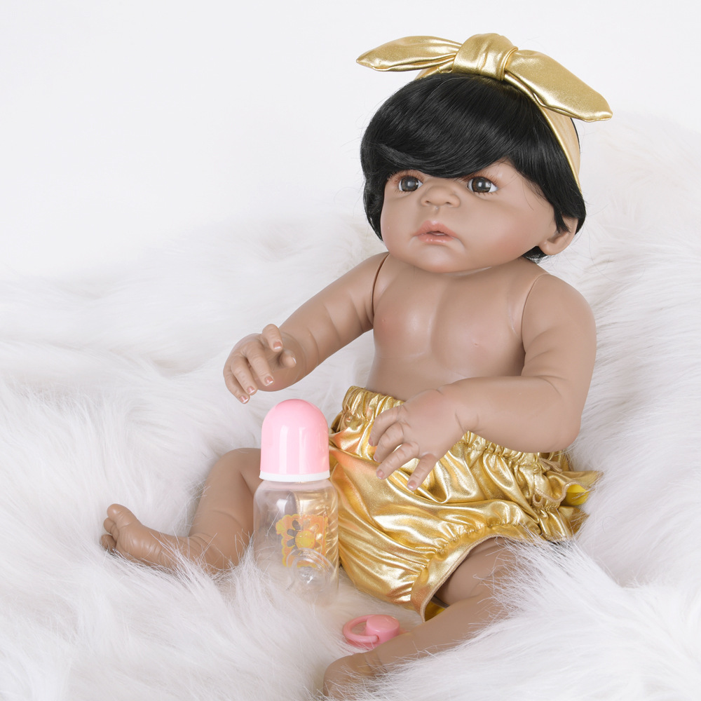 外贸婴儿娃娃仿真重生硅胶小娃娃柔软亲肤宝宝玩具可洗澡女童娃娃