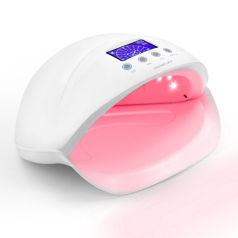 Exclusive for Cross-Border 50W Fish Mouth Light Nails Phototherapy Lamp Infrared Induction Dual Light Source Hot Lamp Nail Phototherapy Machine