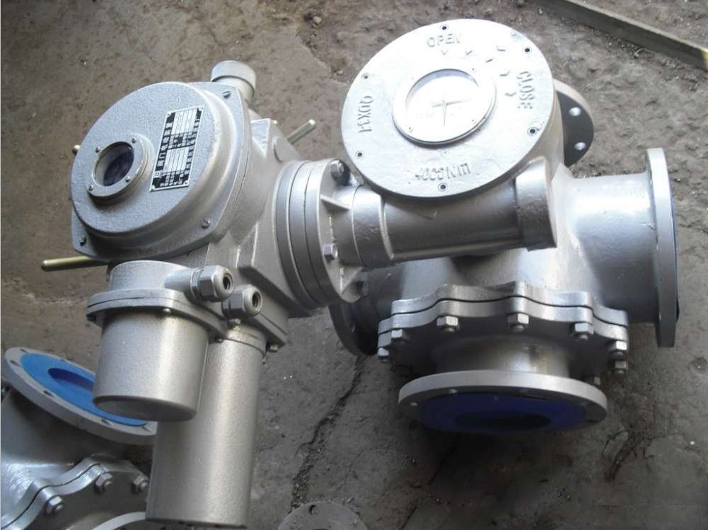 q946f16四通阀气动四通球阀气动四通法兰球阀四通法兰换向球阀