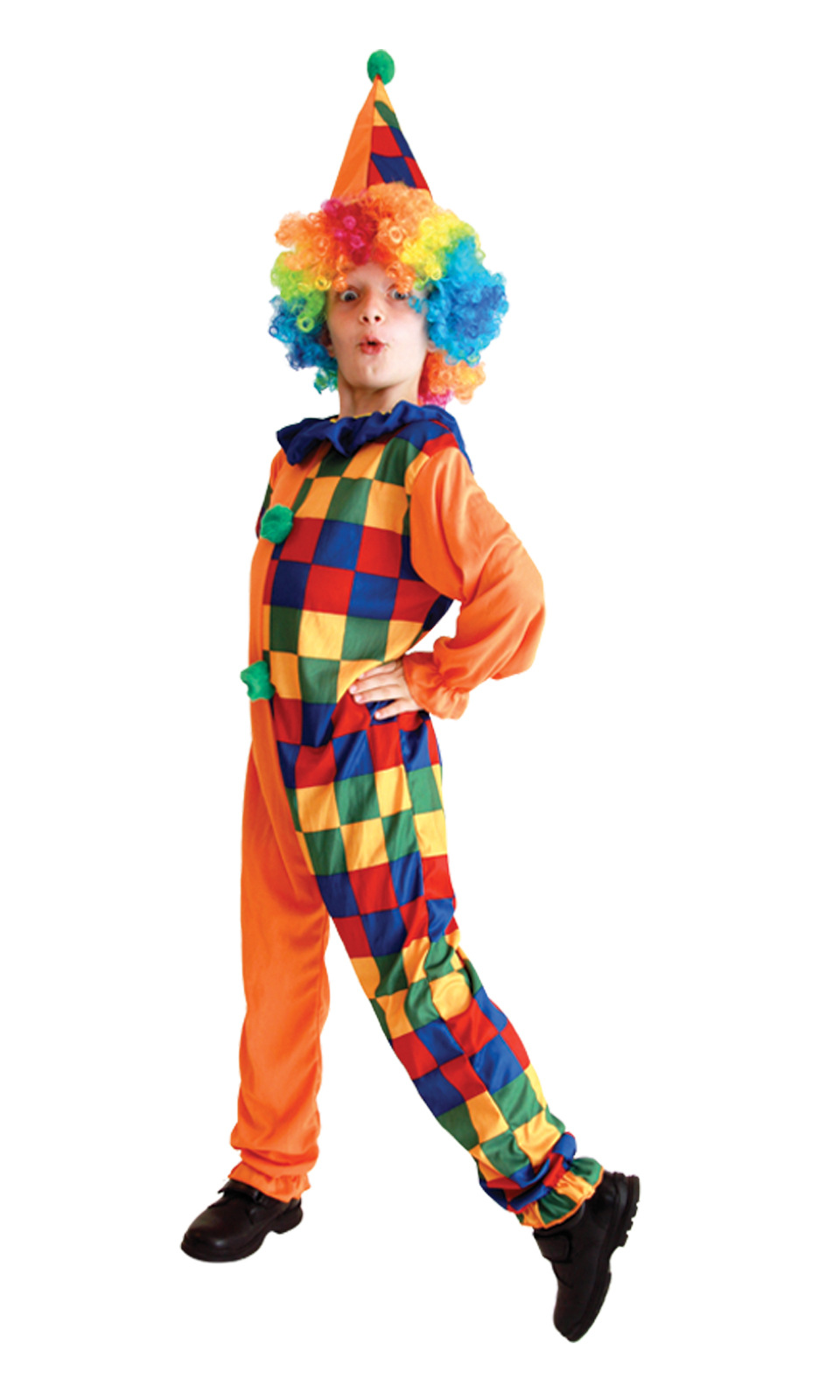 万圣节cosplay服装 儿童小丑演出服 b-0124 cos化妆舞会小丑套装