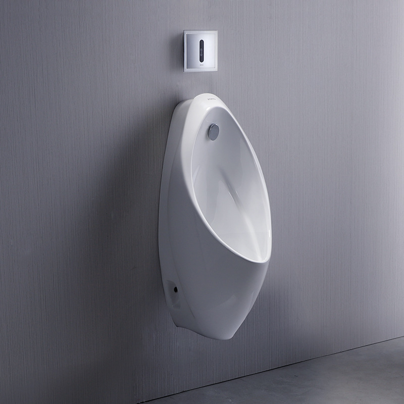 亚色小便斗挂墙式便池墙排尿斗明暗装感应男士小便器地排uw904sb