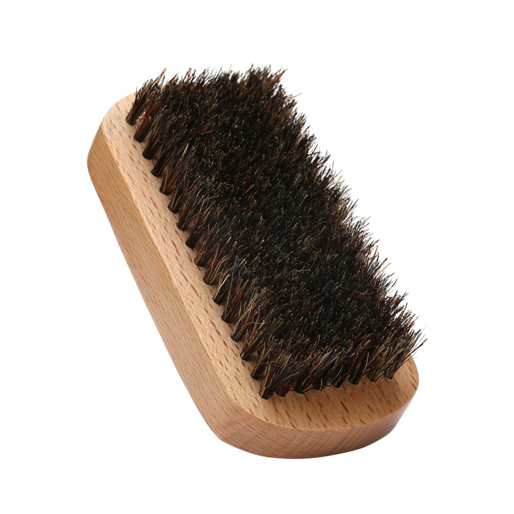 猪鬃毛胡子刷木质胡子刷清洁刷胡须刷剃须刷子男士胡须造型梳理