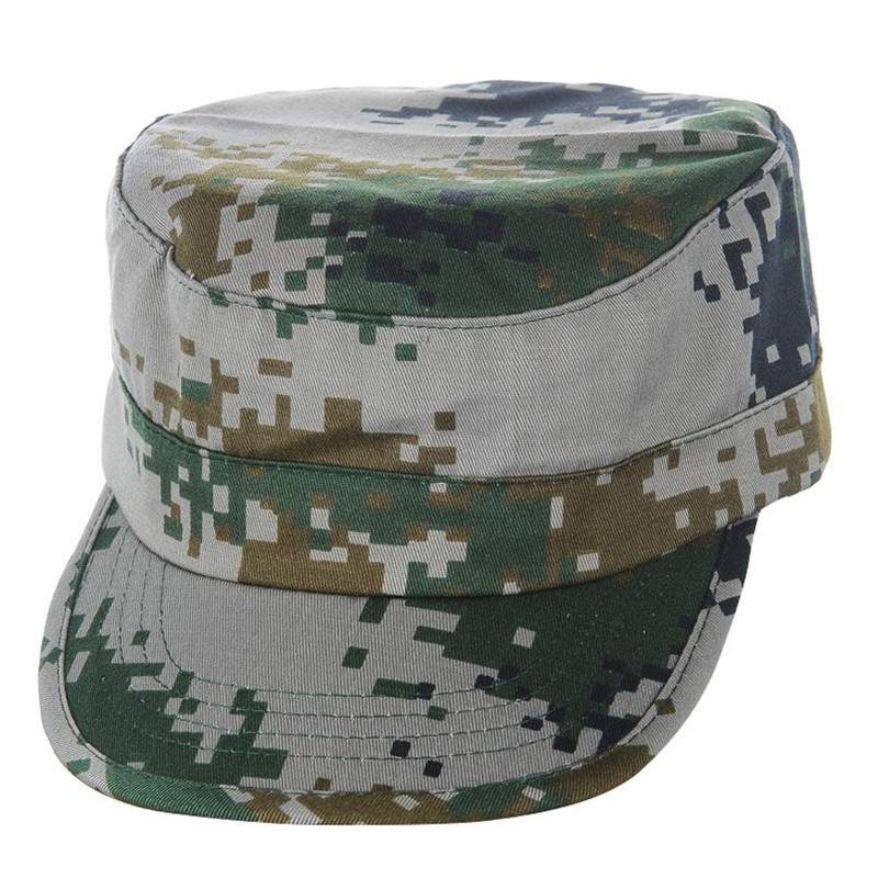厂家批发迪卡迷彩帽子07 荒漠帽子学生军训帽子作训平顶丛林帽子