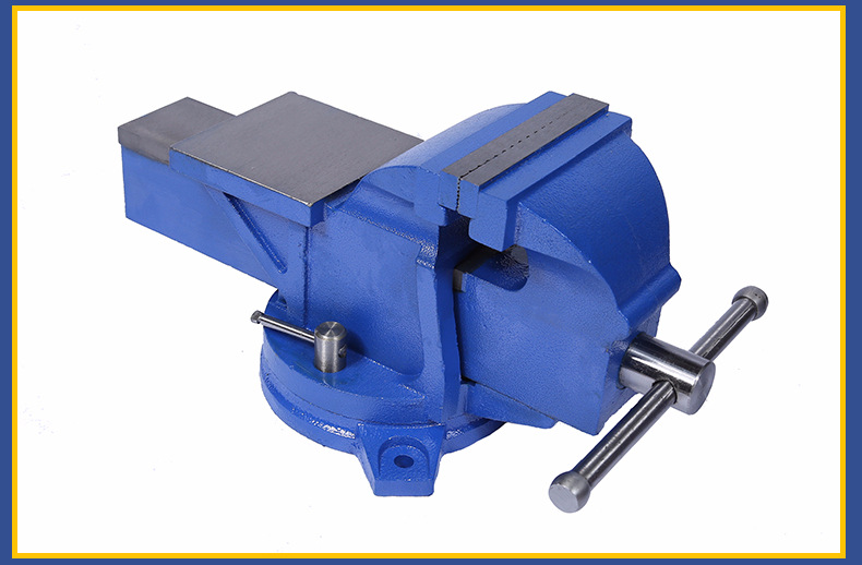 工业级特重型6寸150mm活动带砧台铸铁台虎钳 桌虎钳bench vice