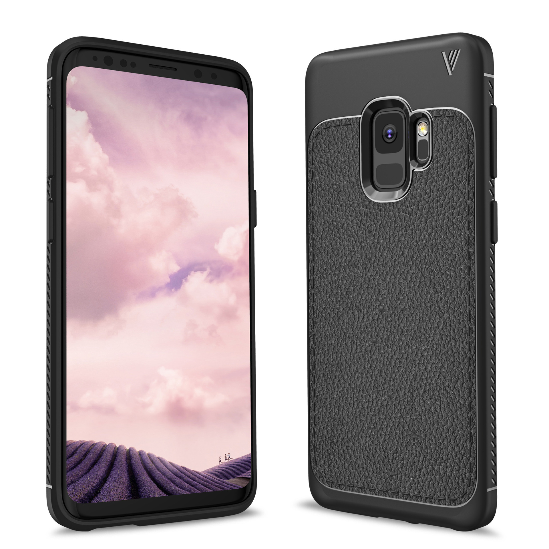 三星s9手机壳 荔枝纹tpu手机套防摔 防指纹 适用于galaxy s9 plus