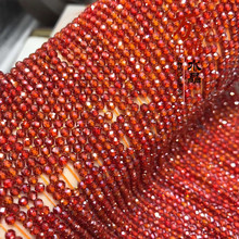 万雅水晶  石榴石红锆石刻面 切面 钻石面散珠半成品DIY饰品配件