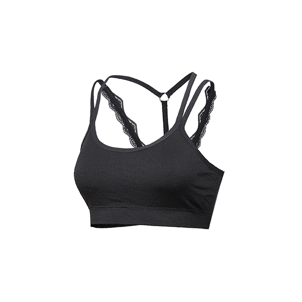 蕾丝美背无痕裹胸透气孔冰丝交叉吊带抹胸无缝内衣背心文胸*9211