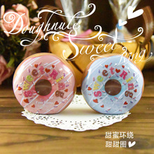 甜甜圈创意喜糖盒马口铁喜糖盒诞生礼品盒欧式婚礼喜糖盒