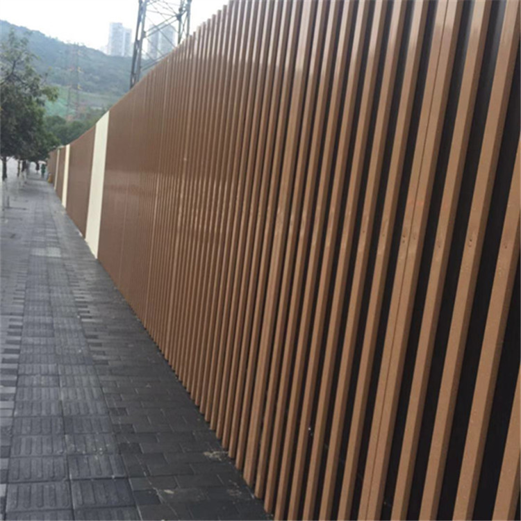 厂家直销新型铝合金围挡深咖色建筑施工围挡美观大方专业制作安装