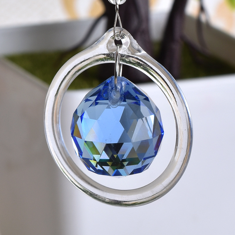 精美水晶汽车挂件欧美家居婚庆装修挂饰现代创意百搭透明水晶饰品