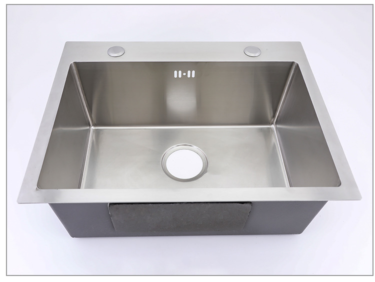 厨房304不锈钢手工单槽套装手工单盆洗碗池洗菜盆不锈钢套装水槽