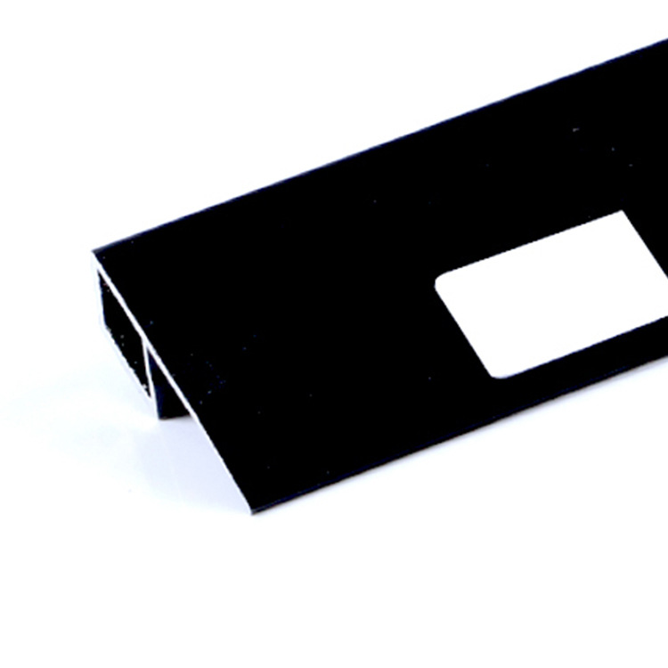 瓷砖装饰线 铝合金瓷砖封边条 墙面装饰收边条 黑色方形阳角线