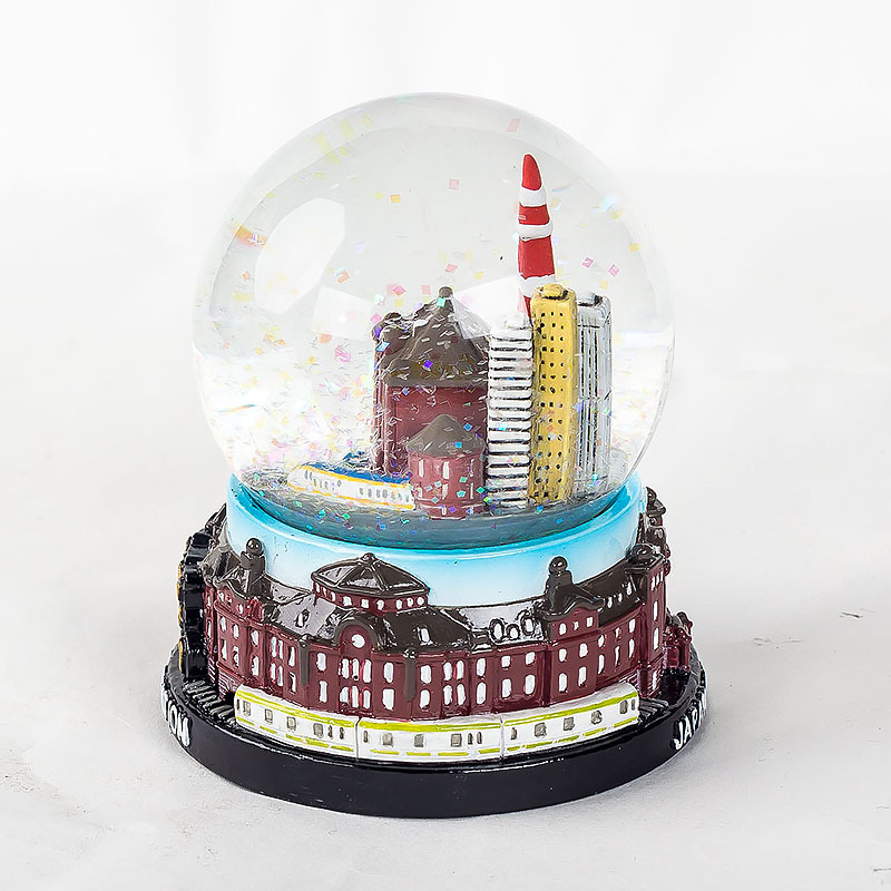 出口日本东京大阪景区四季景点 旅游纪念品树脂水晶球雪花球水球