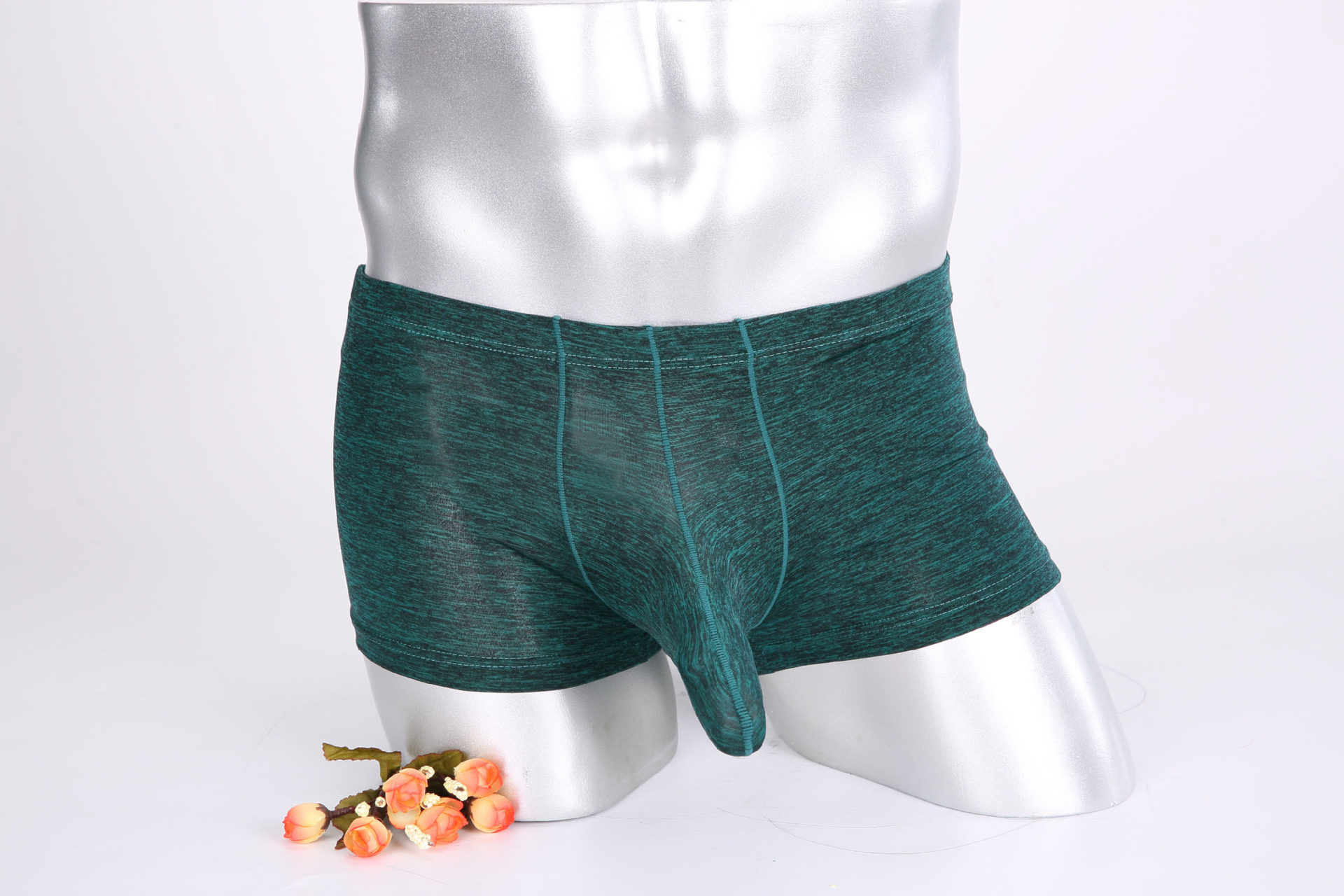 男士内裤 枪弹分离性感涤棉平角大象鼻内裤套jj平角男飞机内裤