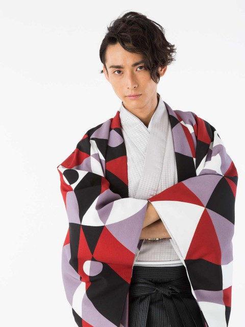 日本和服男 和服正装套装和着羽织袴套装日式婚礼和服正装全套