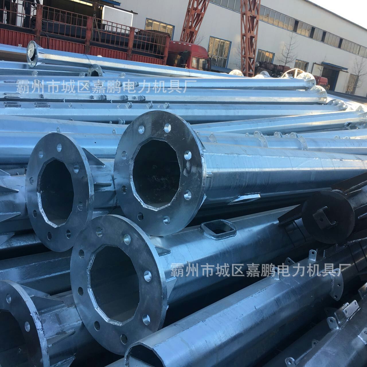 35kv输配钢管杆制造厂家 18米高压电力钢杆 热浸锌钢管杆-阿里巴巴