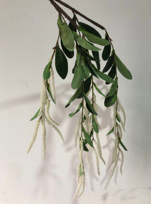 工厂4叉垂鸡冠塑料花藤条仿真藤条植物藤条插花配材塑料花定做