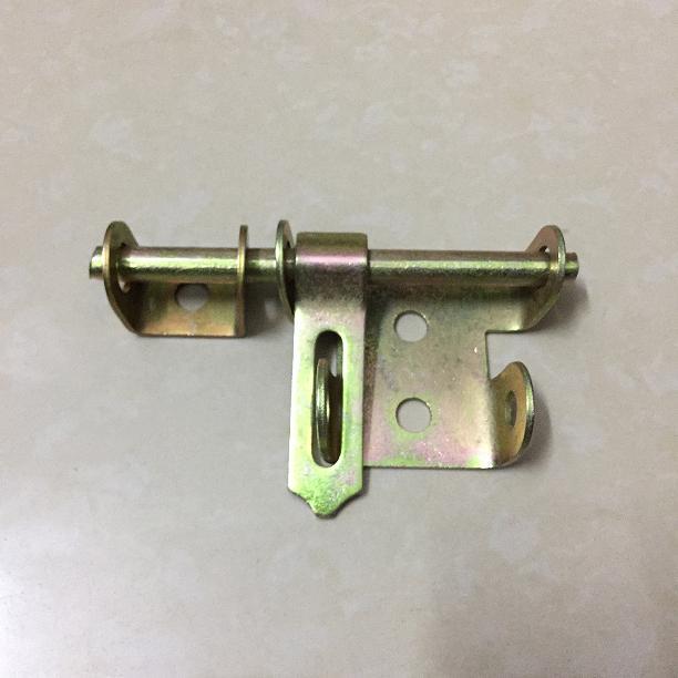 中号配扣电焊铁门栓 门鼻门牛防盗插销 铁门门闩 挂锁门拴 房