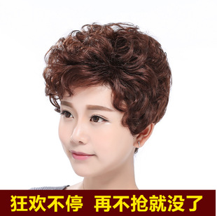 老年短卷发图片大全