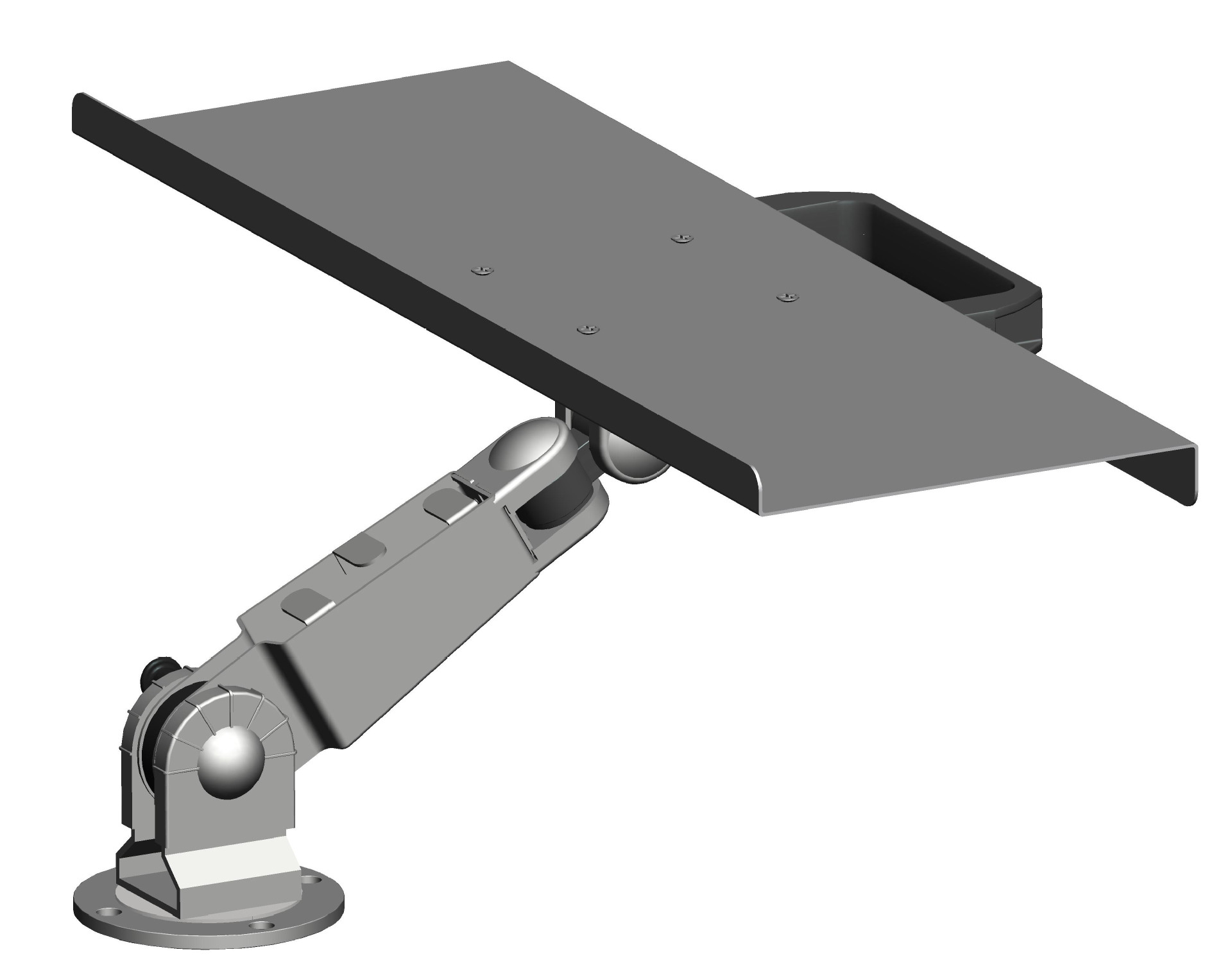 kb-2专用无线键盘桌面夹持固定多角度调节倾斜旋转 托盘支架