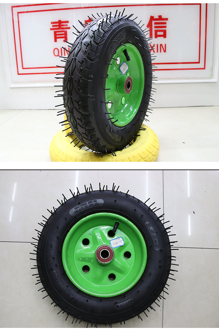 300-8,350-8高品质工具车轮充气轮胎 手推车拉货轮胎 厂家直销