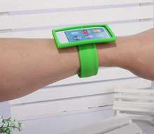 适用苹果ipod nano7保护套nano8腕带nano7手腕硅胶套手表带拍拍圈