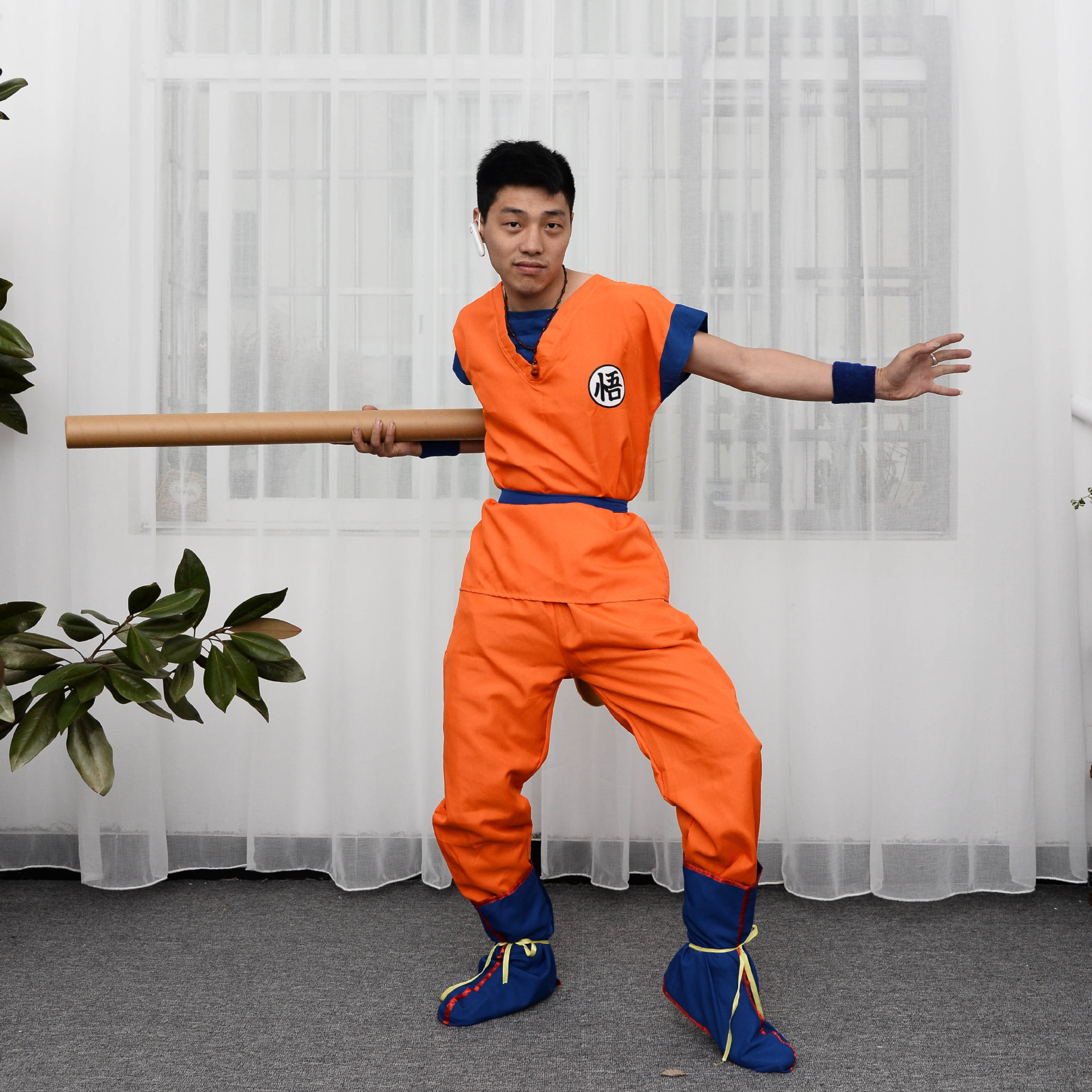 七龙珠悟空服装儿童 成人cosplay赛亚人万圣节 动漫超级表演服装