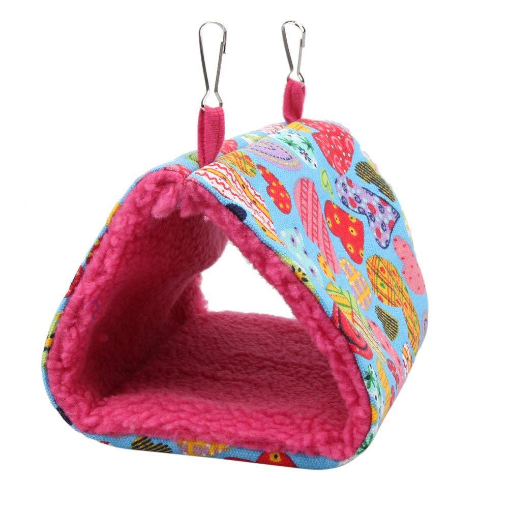 新款牡丹鹦鹉小太阳吊床鸟窝 保暖加厚三角鸟窝 温暖舒适