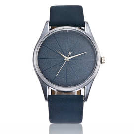 时尚极简主义米字线条女士时尚手表男女学生石英皮带表现货批发