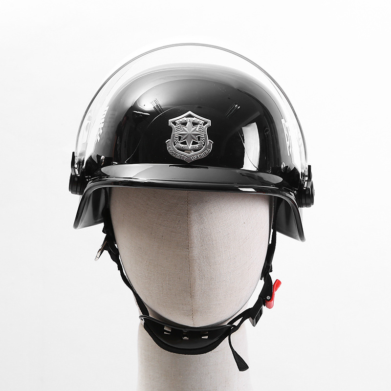 m88德式防暴头盔防爆保安头盔钢盔pc头盔钢盔安全帽防护头盔面罩