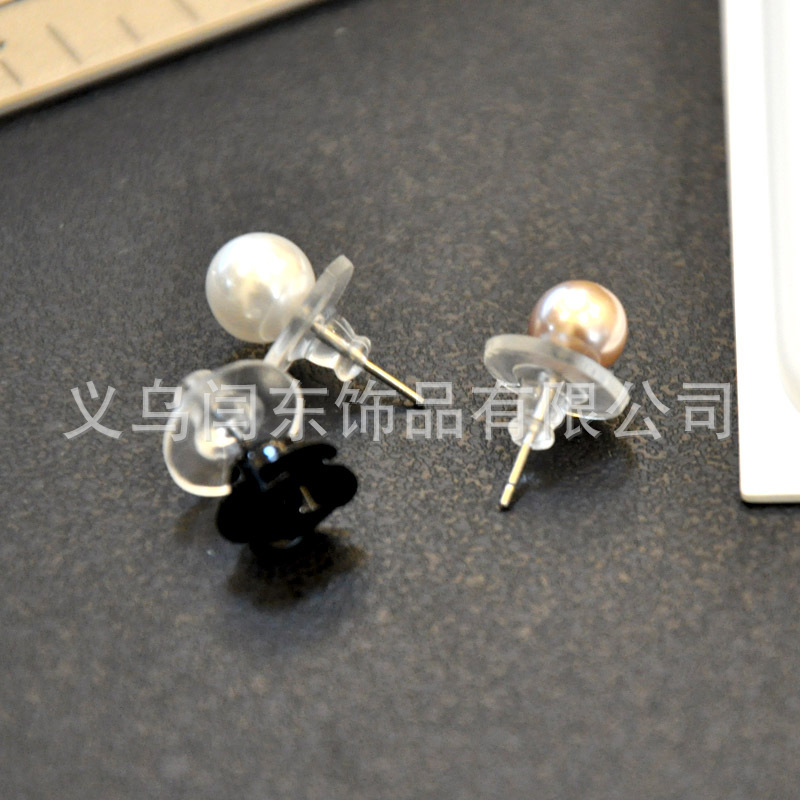 Transparent Plastic Frisbee Earplug Silicone Ear Stud Plug Rubber Large Earrings Rear Plug Ear Forced Rear UFO Plug Factory Wholesale